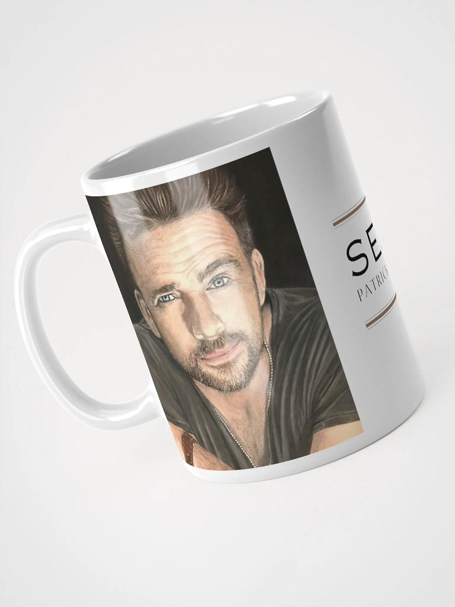 The Lifted Brow – Sean Patrick Flanery Pastel Portrait Mug (11 oz) product image (3)