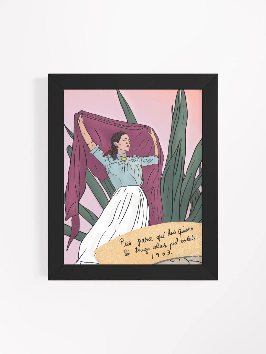 Pies para que los quiero framed poster product image (19)