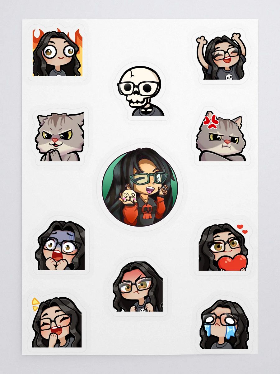 Snowmonk Emoji Sticker Sheet product image (1)