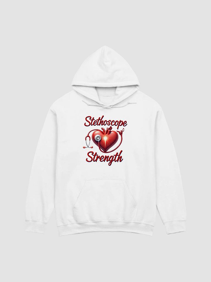 Anatomical Heart Stethoscope Strength Hoodie product image (6)
