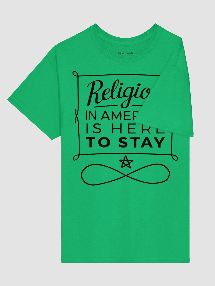 "Religion in America Is Here to Stay" Faith & Freedom Tee - Black Ink product image (3)