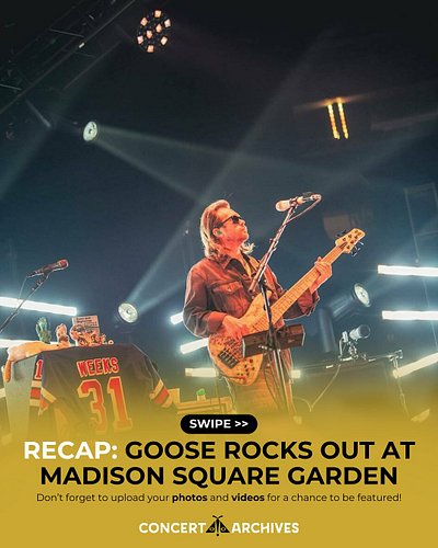 Goose just sold out Madison Square Garden and broke records while doing it 🕊️🎻🗽

On June 28, the rising jam band delivered th...