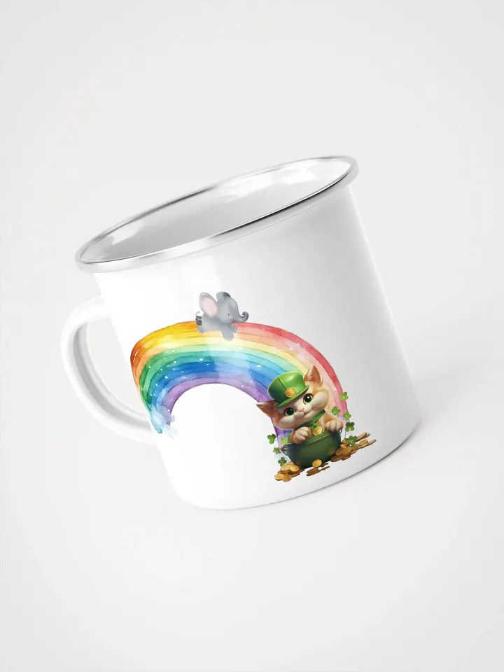 At the End of the Rainbow Enamel Mug | Whimsical Campfire Drinkware product image (1)