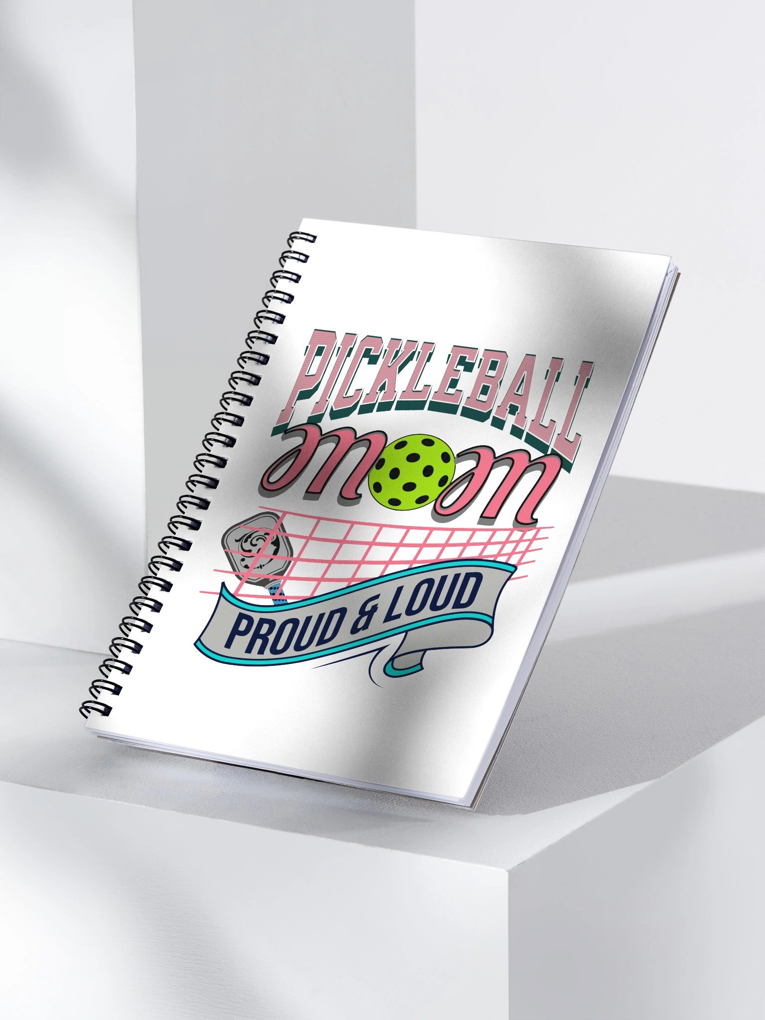 Pickleball Mom Proud And Loud Spiral Notebook product image (3)