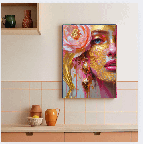 Abstract - Pink & Gold series Wall Art product image (3)