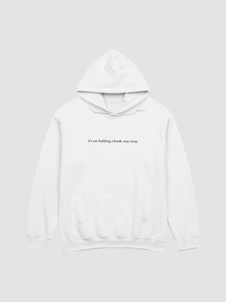 "if i am holding a book, stay away" Just Me and My Books Hoodie product image (31)