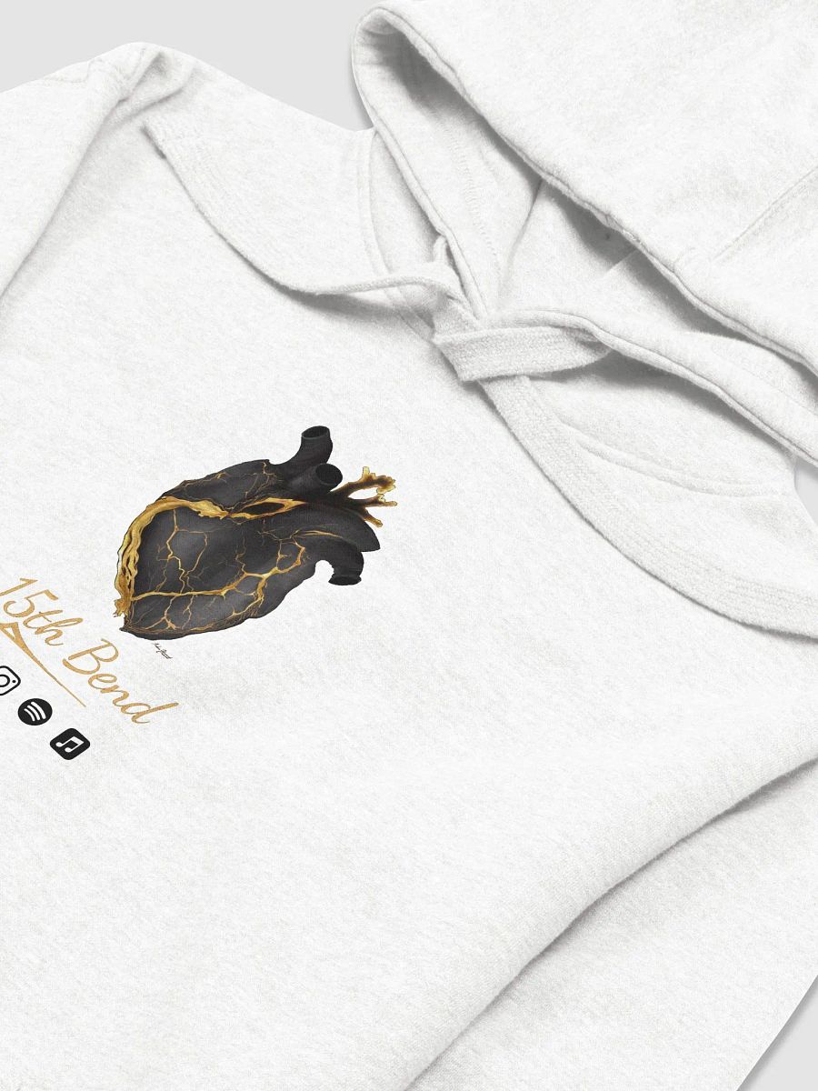 white hoodie with Heal cover art product image (3)