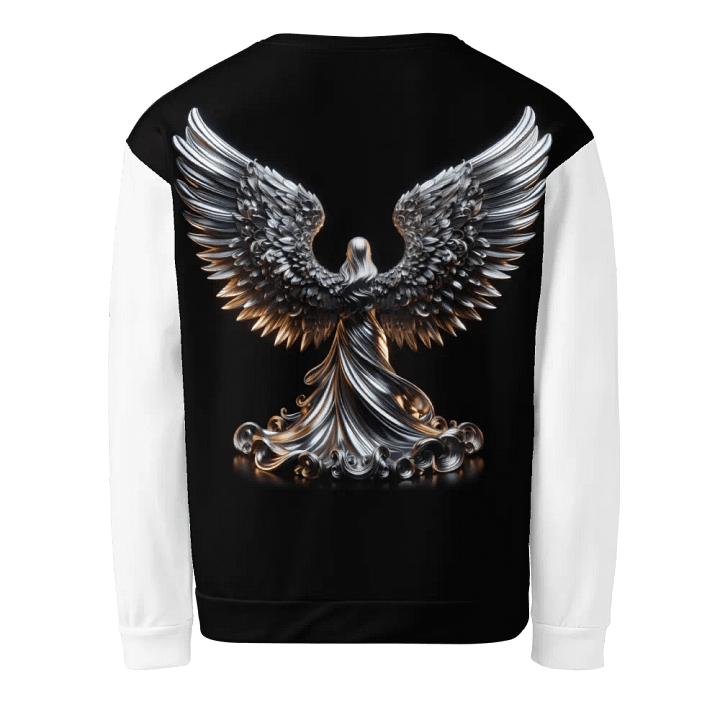 A Silver Angel and Cross - Unisex Sweatshirt #2 product image (2)
