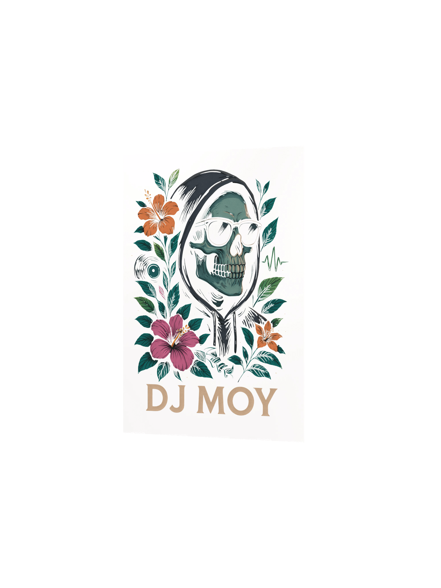 DJ Moy - Floral Poster (White) product image (5)
