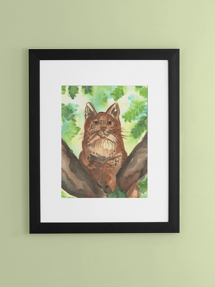 Lynx In A Tree Art Print product image (1)