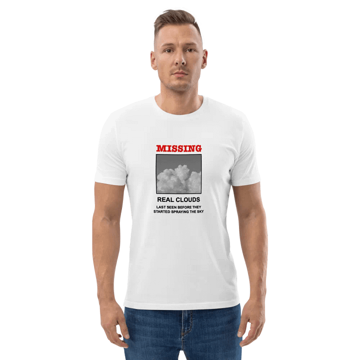 Missing: Real Clouds - Organic Cotton Short Sleeve T-Shirt product image (2)