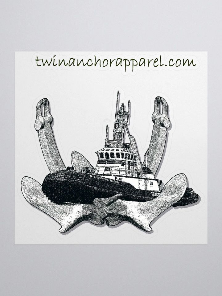 Twin Anchor Marco tug Kiss Cut Stickers product image (1)