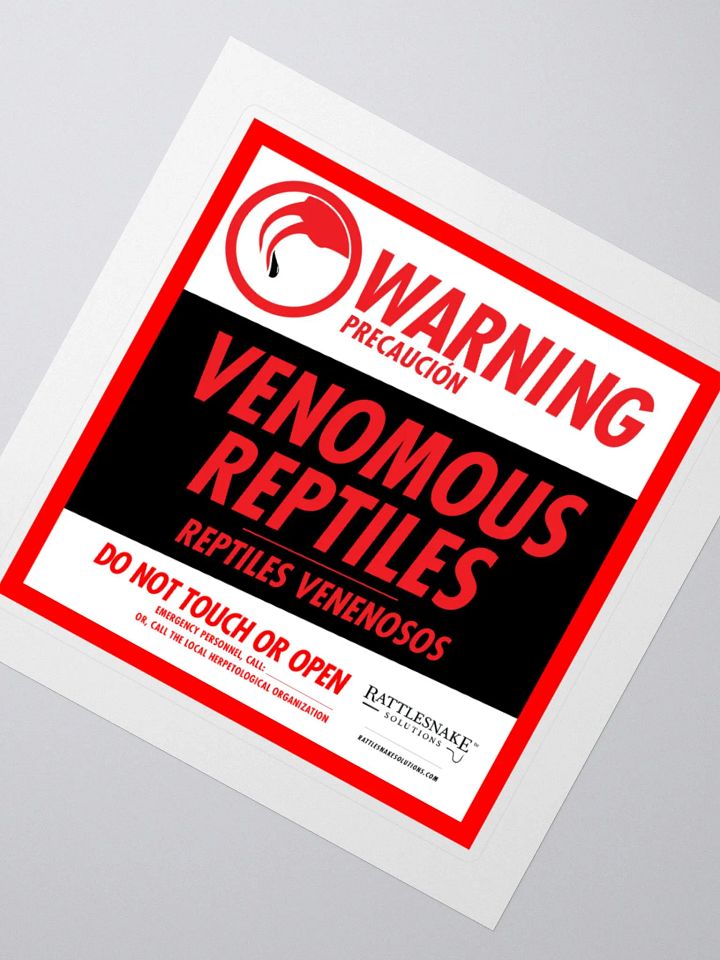 Venomous Warning Transport Sticker product image (5)