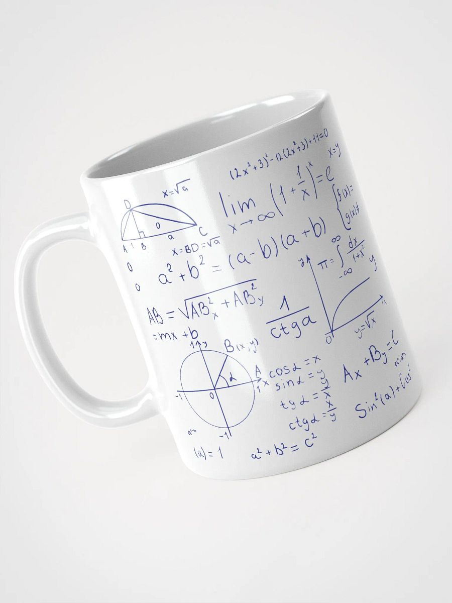 Algebraic Equation Shiny white Mug product image (9)