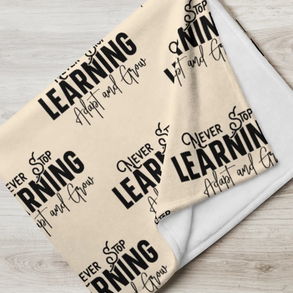 Never Stop Learning Blanket product image (7)
