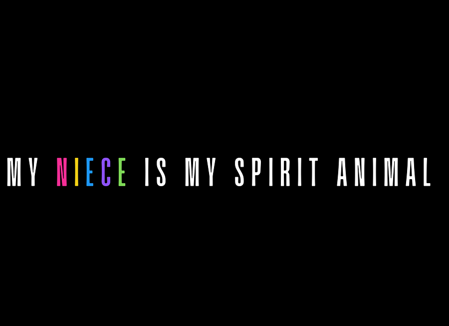 MY NIECE IS MY SPIRIT ANIMAL | T-shirt | White | Unisex product image (6)