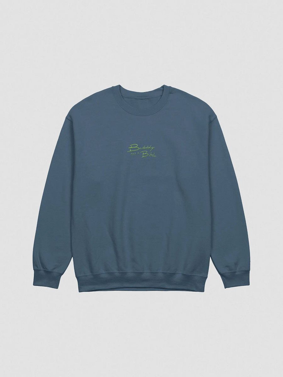 Bubbly and a B*tch embroidered crewneck (green) product image (6)