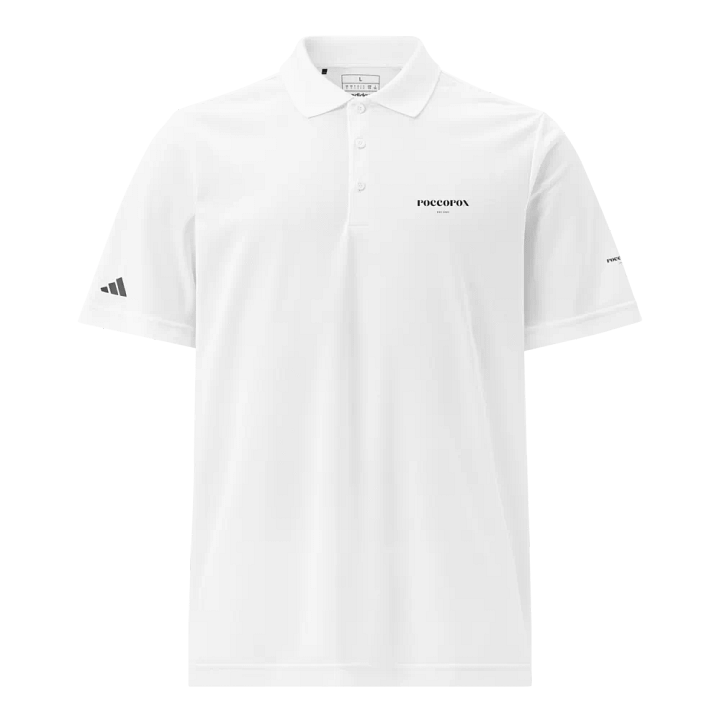 RoccoRox Adidas Polo Tee White product image (1)
