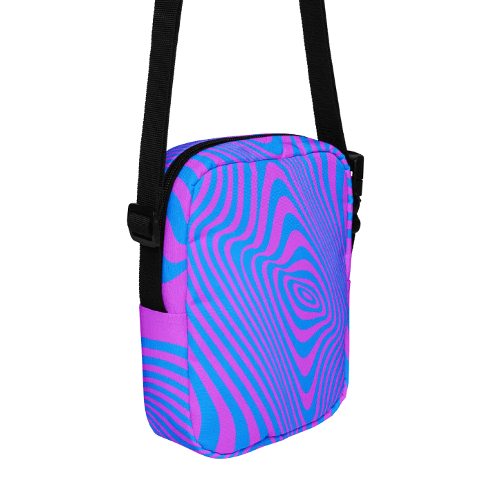 Psychedelic Wave All-Over Crossbody Bag students moms art lovers product image (2)