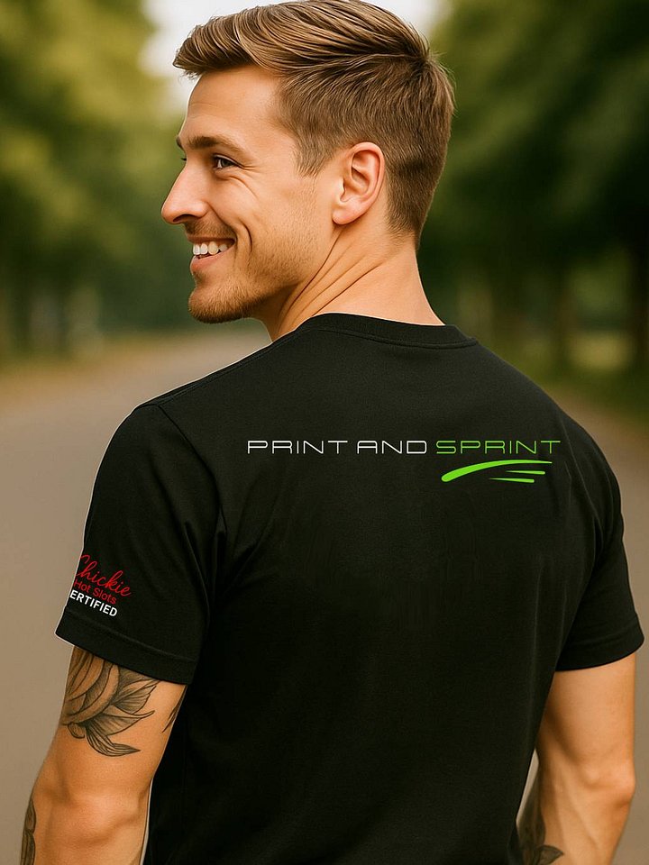 CASHOUT - "Print and Sprint" Unisex Black Edition Tee product image (2)