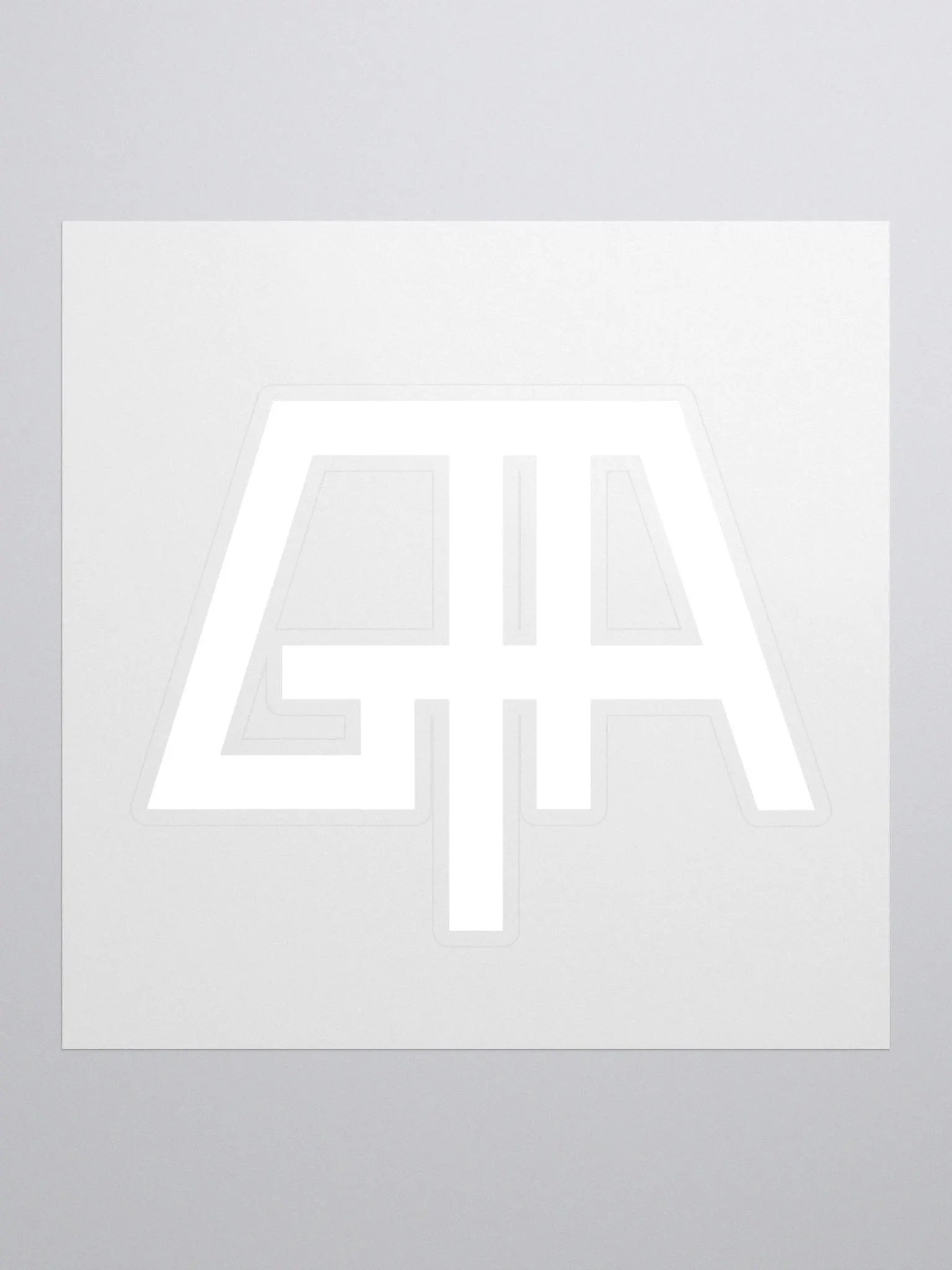 White GTA Logo Sticker product image (1)