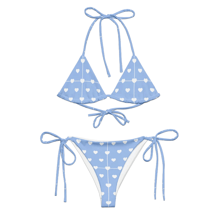 Pastel Heart Seamless Pattern String Bikini - v4 product image (2)