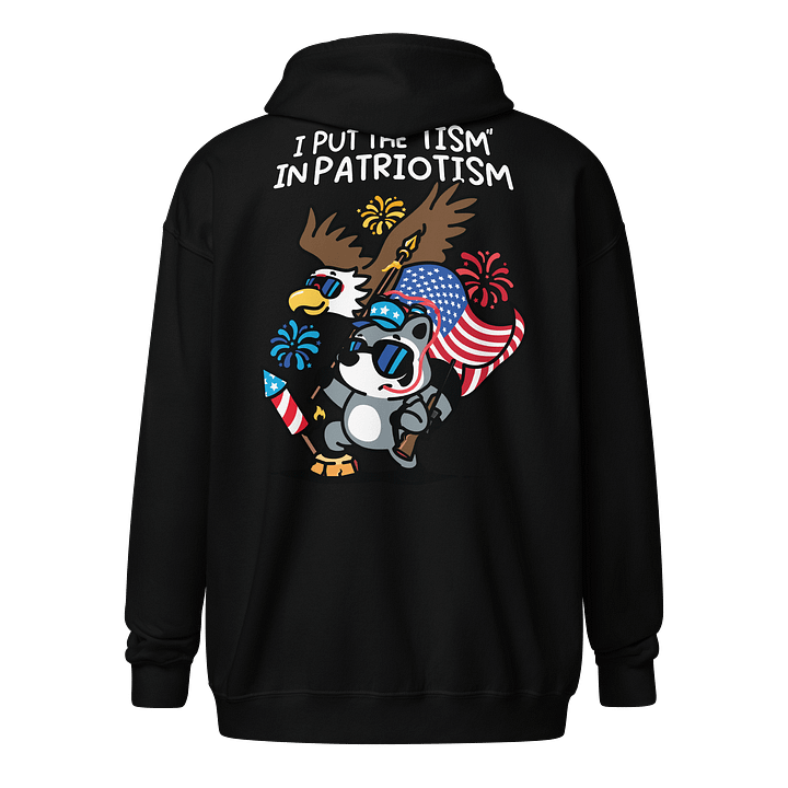 'Tism in Patriotism Zipper Hoodie product image (7)