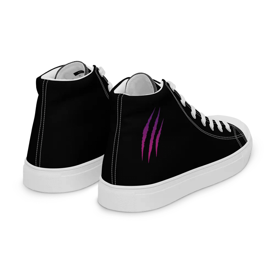 "DJ Benji Beatz Scratch Logo" Women's High Top Canvas Shoes product image (10)