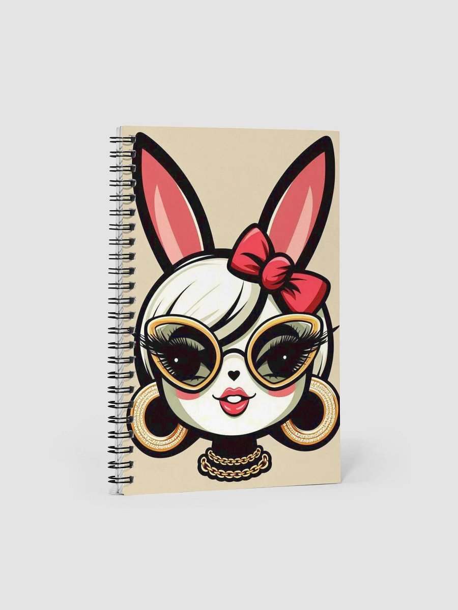 Chic Rabbit Glamour Spiral Notebook product image (1)