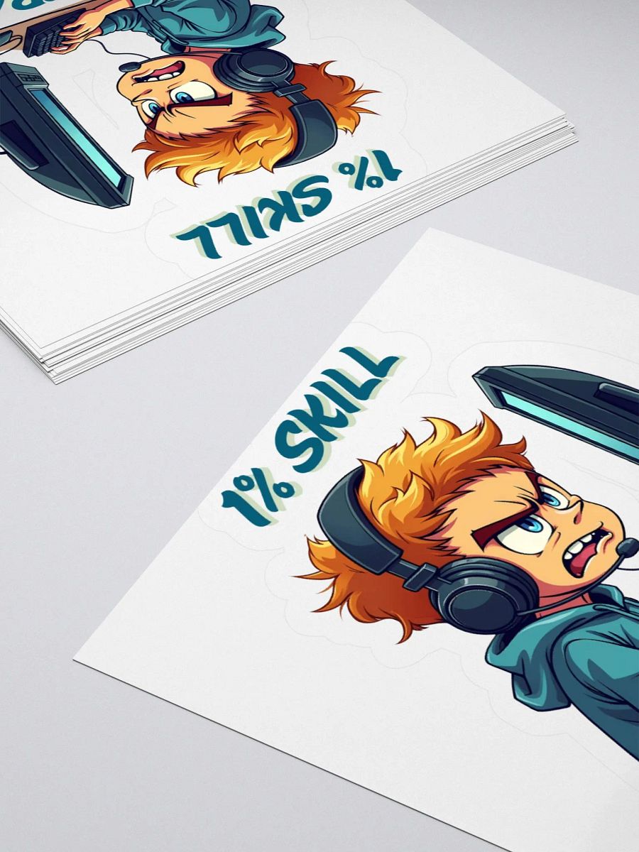 Intense Gamer Kiss Cut Stickers product image (16)