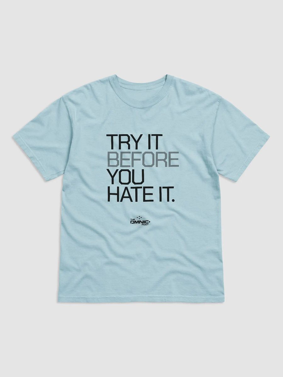 Try it before you hate it - The Omnic Post - Black Print shirt product image (3)