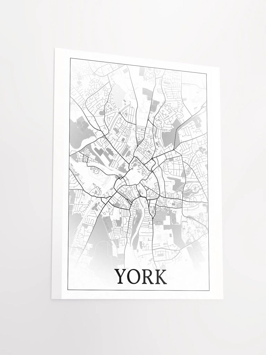 York, England, city map print product image (12)