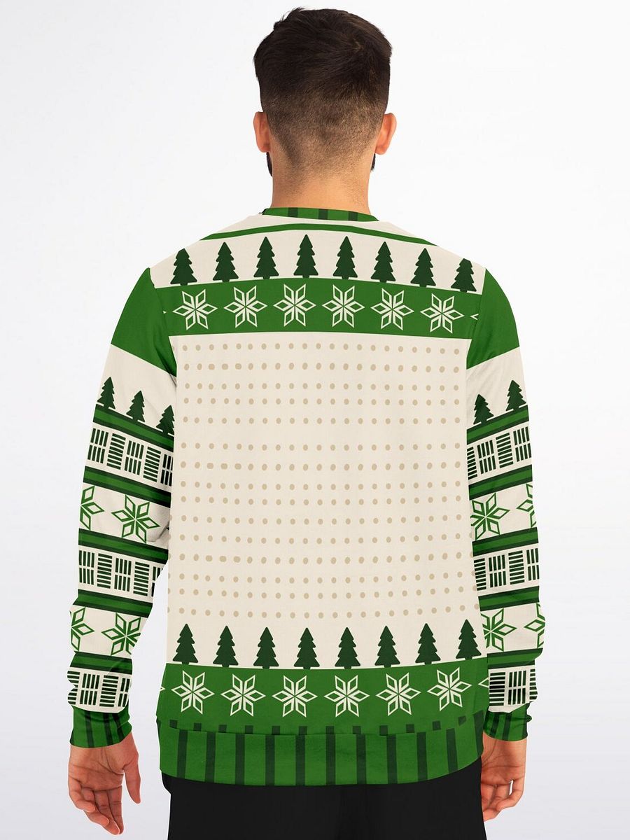 "Happy Holla Days" Funny Reindeer Christmas Sweatshirt | Cheeky Holiday Graphic Sweater | Playful Christmas Party Outfit product image (4)