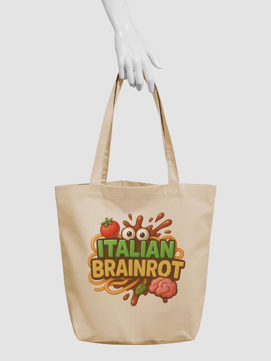 Italian Brainrot Logo Eco-Friendly Tote Bag product image (6)