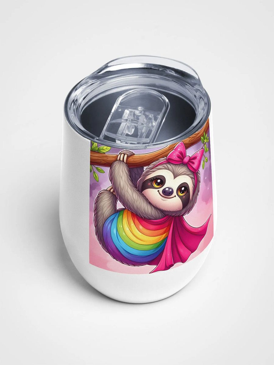 Pris- Sleepy Socialist Pride-Wine Tumbler product image (4)