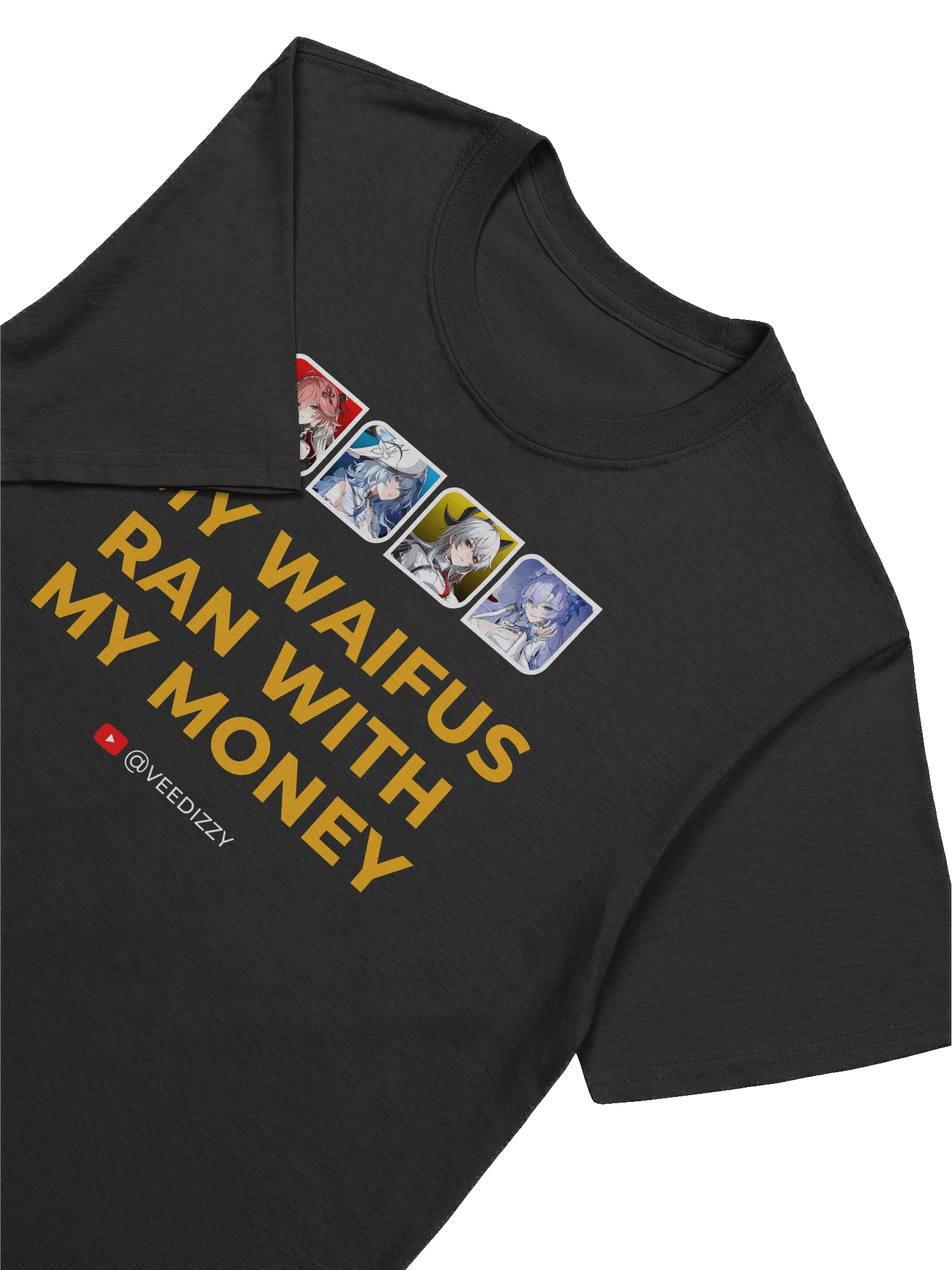 My Waifus Ran with My Money Unisex Softstyle T-Shirt product image (7)