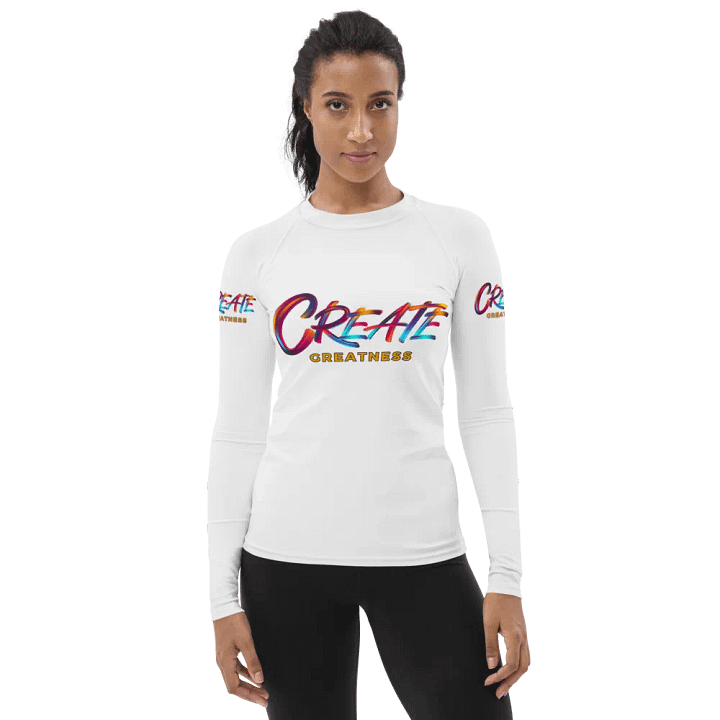 Create Greatness Vibrant Rash Guard product image (1)
