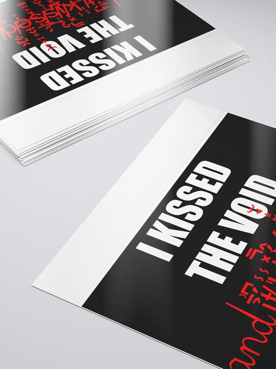 I kissed the void bubble free stickers product image (6)