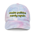 Make Politics Nerdy Again tie-dye hat product image (1)