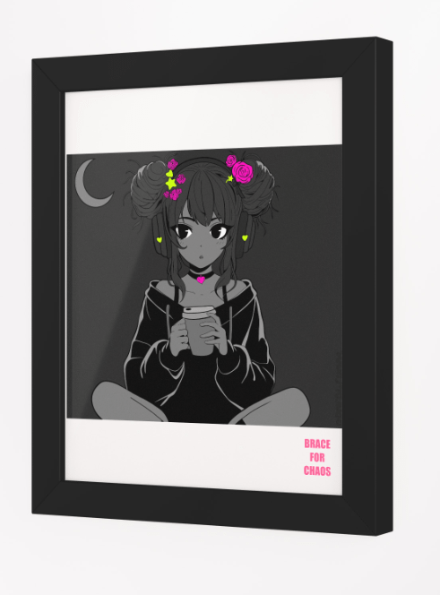 Esther: Space Bun Coffee Anime Girl Original By Brace4Chaos product image (4)