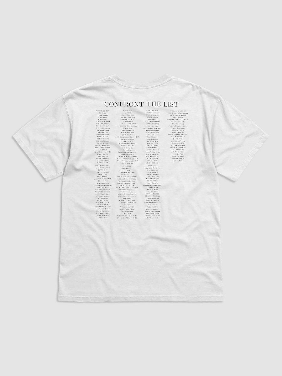 Confront the List SOS T-shirt product image (64)