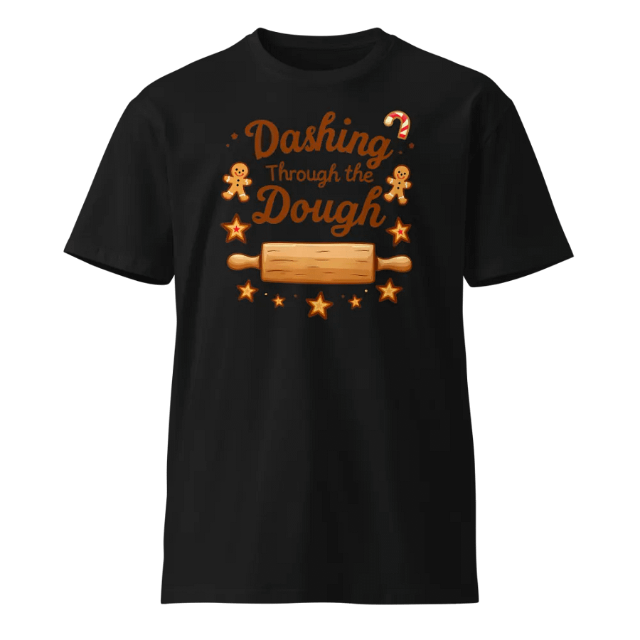 Festive 'Dashing Through the Dough' T-Shirt product image (1)