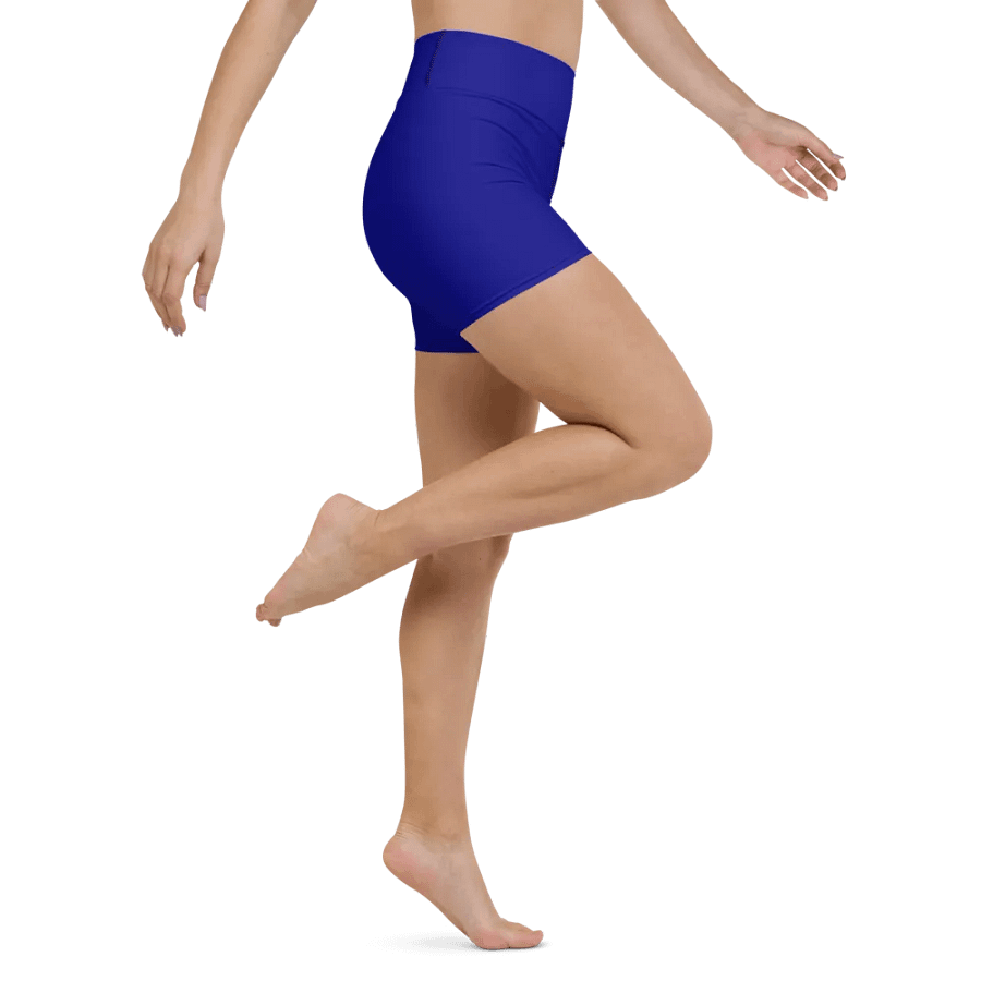 Plain Color Navy Blue Yoga Shorts product image (5)