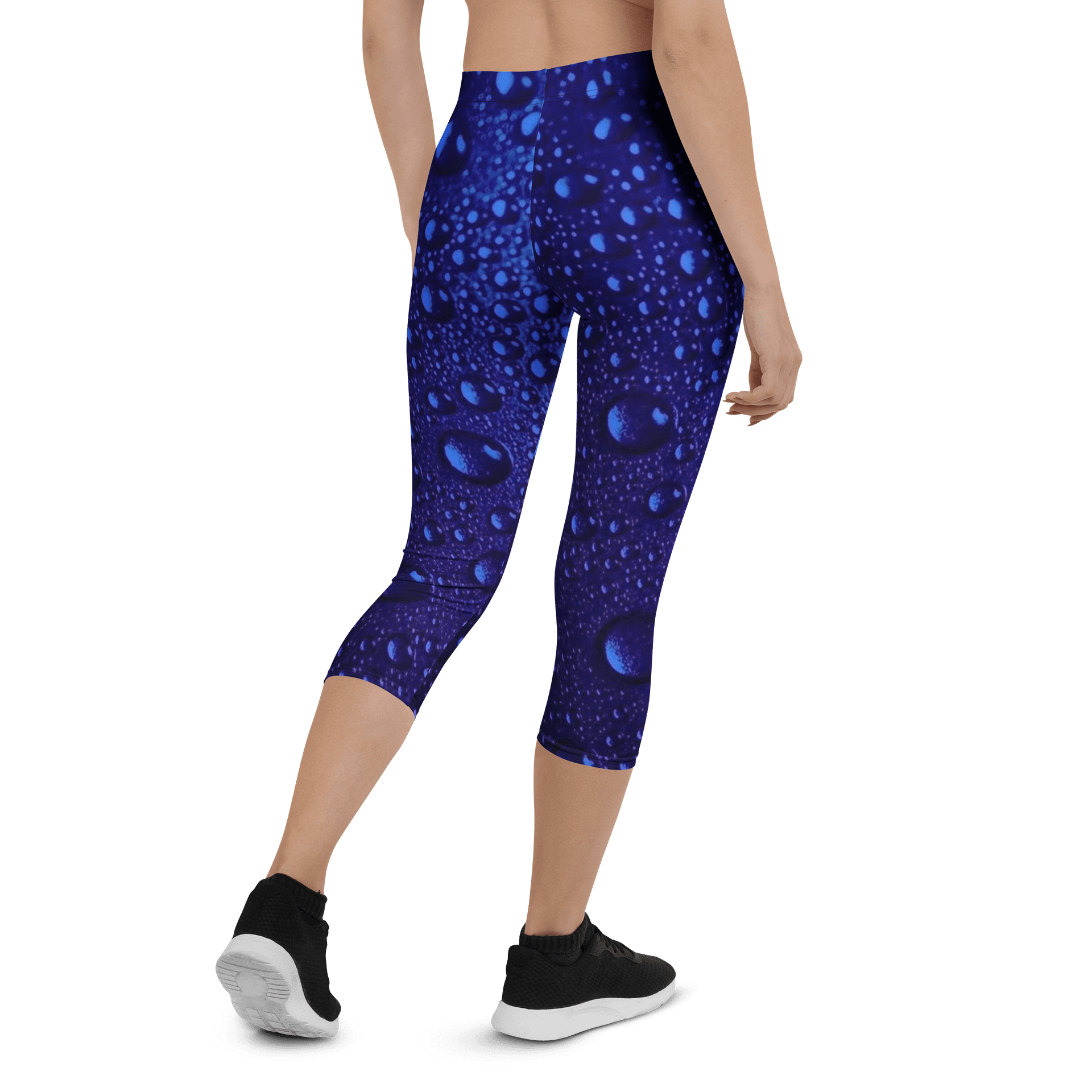 Water Droplet Effect Print Capri Leggings product image (2)
