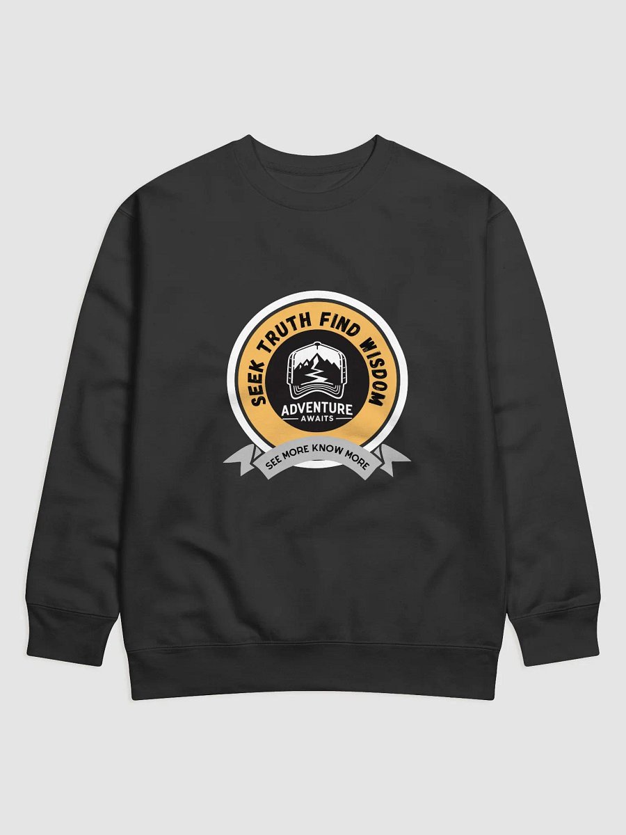 Wanderlust Adventure Badge Premium Sweatshirt | Seek truth, find wisdom. product image (6)
