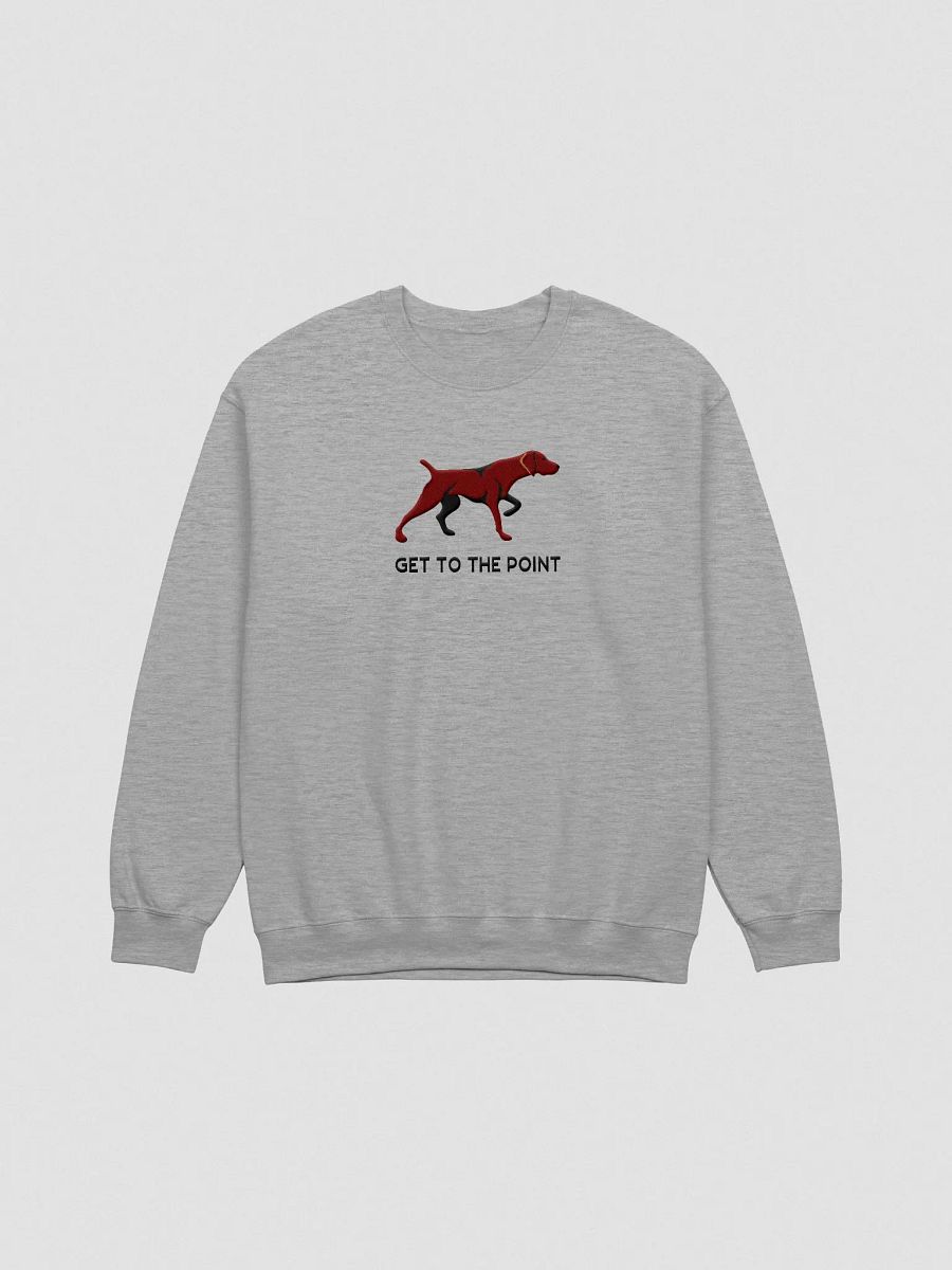 Get to the Point Sweatshirt(Embroidered) of a German Shorthaired Pointer(Solid Liver) product image (4)