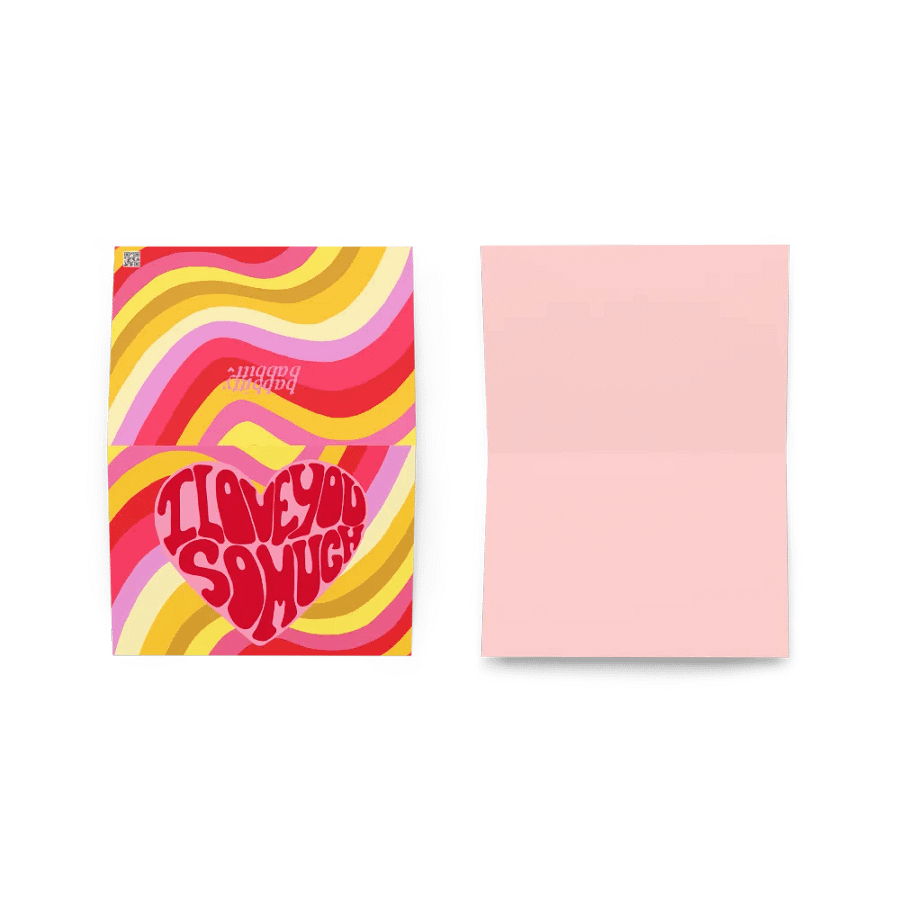 I Love You So Much retro landscape greeting card product image (7)