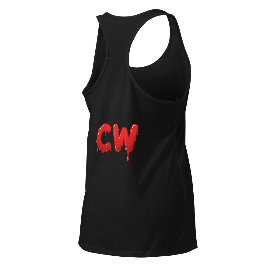 Smiling Ketchup Cartoon Women's Racerback Tank Top product image (8)