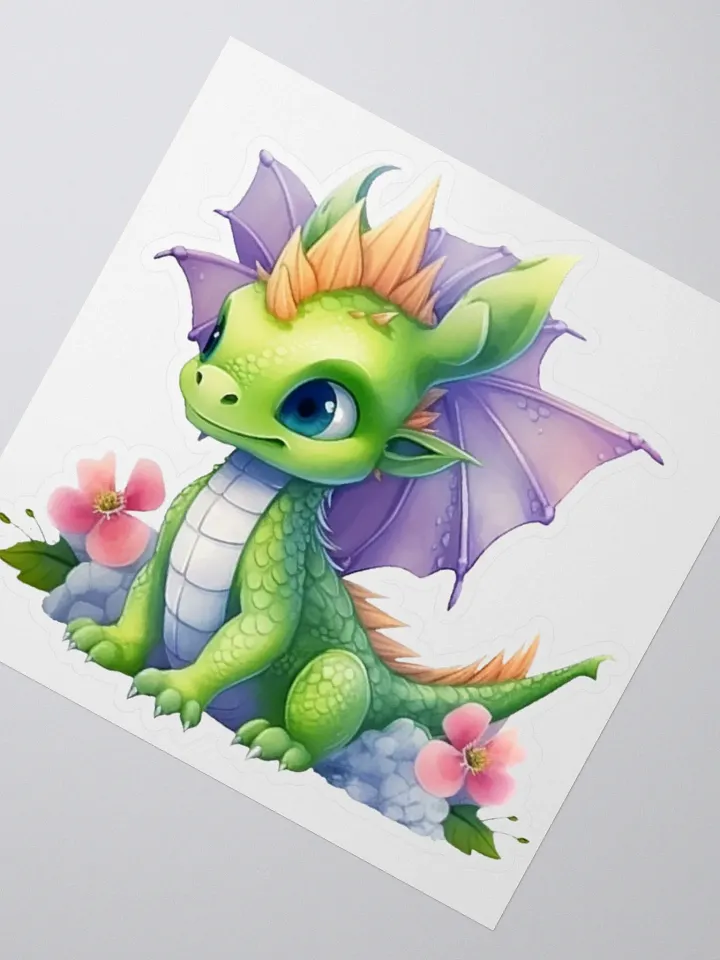 Whimsical Dragon Kiss Cut Stickers product image (4)