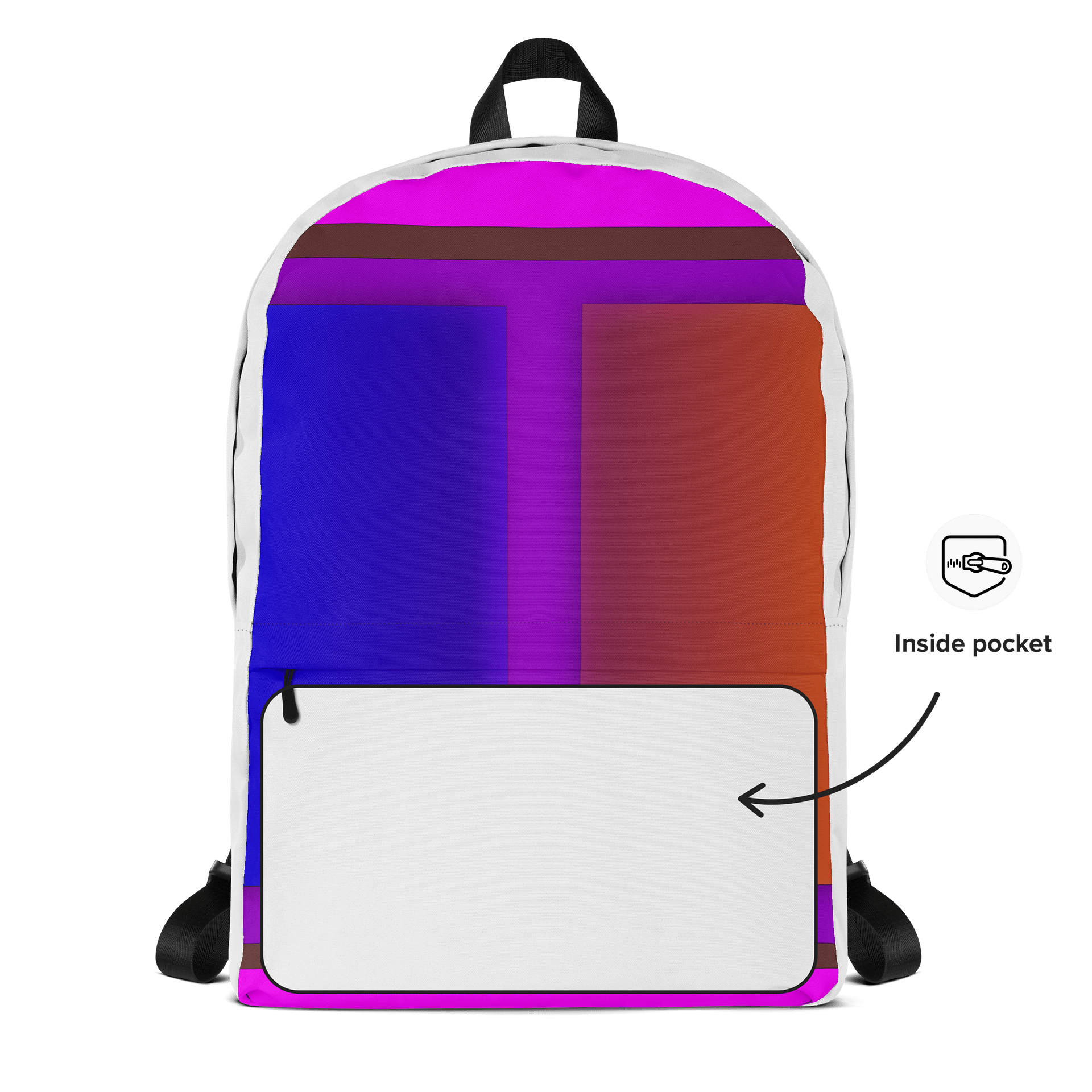 Sunset Waves All-Over Backpack product image (2)